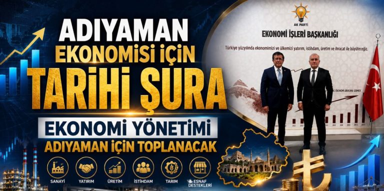Adıyaman’da Ekonomiyi Tarihi Ayağa Kaldıracak Şura