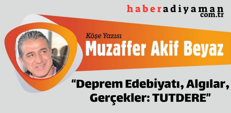 Deprem Edebiyatı, Algılar, Gerçekler: TUTDERE