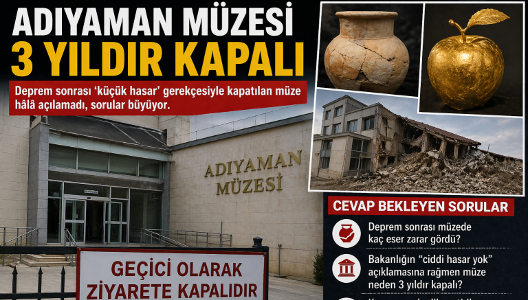 Adıyaman Müzesi 3 Yıldır Kapalı
